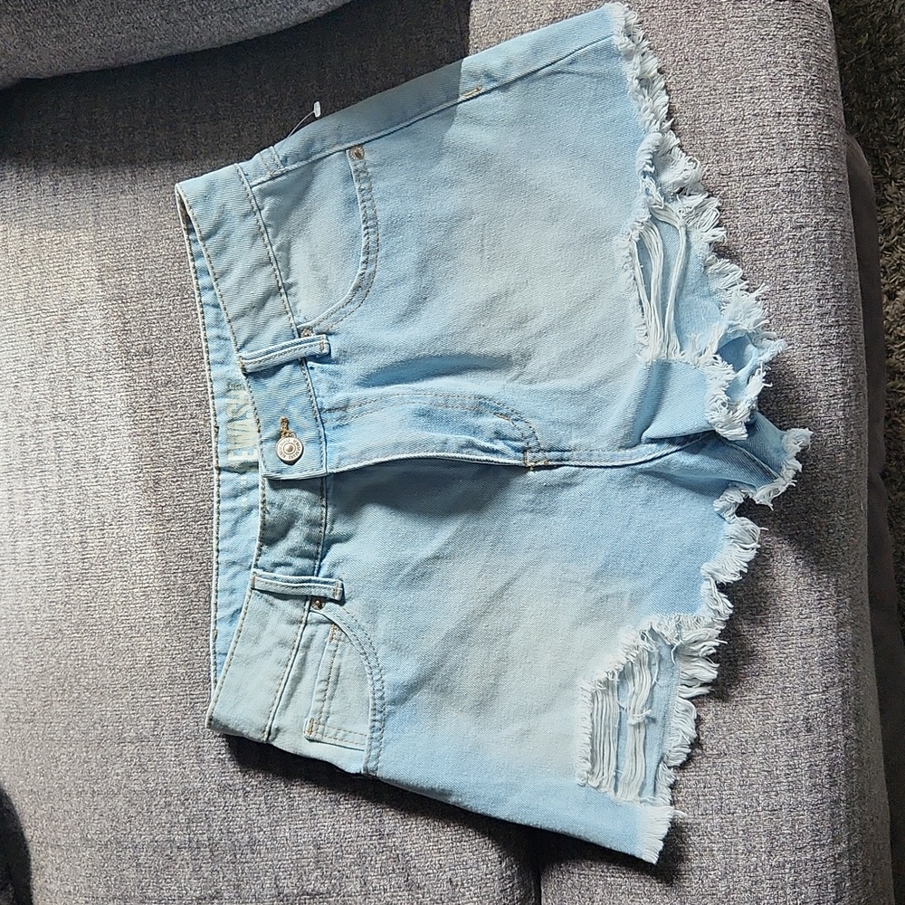 Ripped Jean Shorts